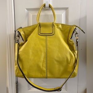 HOBO brand Sheila yellow large tote bag